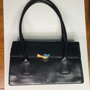 Cynthia Rowley Black Leather Handbag
